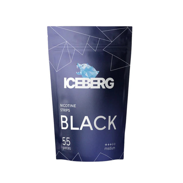 ICEBERG Nicotine Cotton Strips - Black