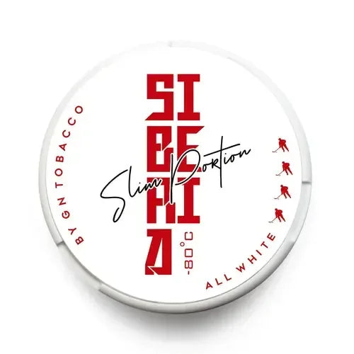 Siberia -80 ℃ All White Slim Nicotine - SnusAustria