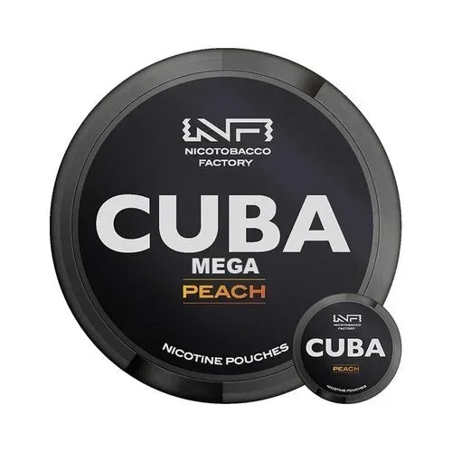 Cuba Black Peach Mega Can 43mg (320 pouches) - SnusAustria
