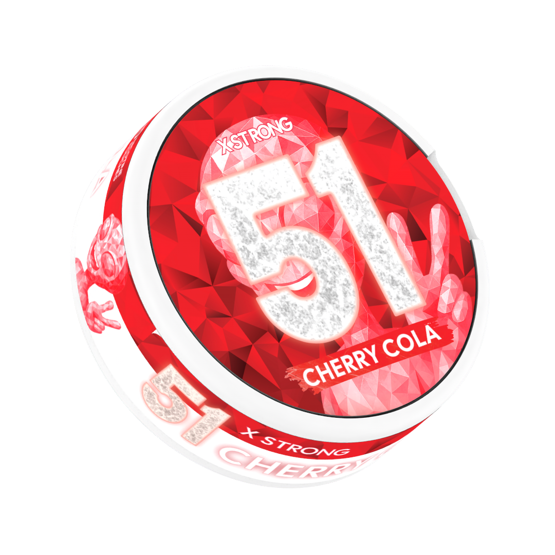51 POUCHES Cherry Cola 16mg