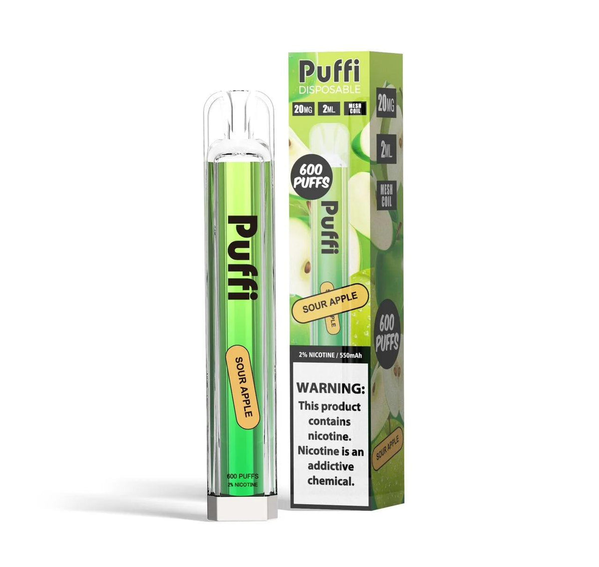 Puffi Sour Apple 600 Puffs