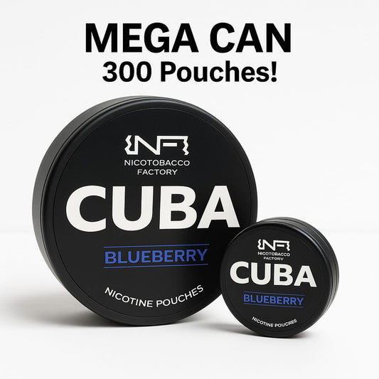 Cuba Black Blueberry Mega Can 43mg (300 pouches)