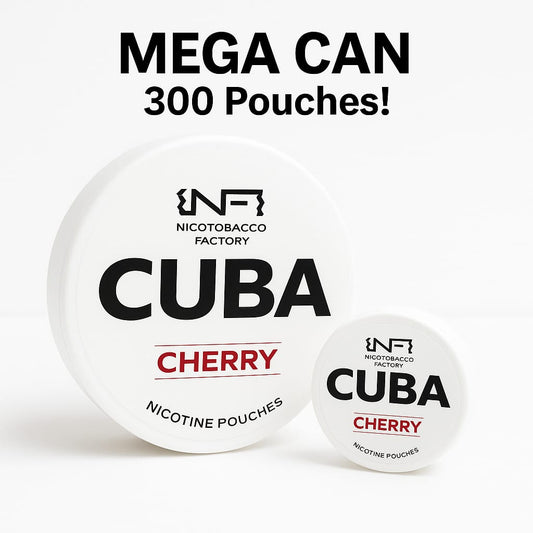 Cuba White Cherry Mega Can 43mg (300 pouches)